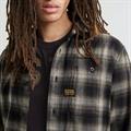 Bristum 2.0 Slim Shirt l\s dk moss arthur check