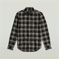 Bristum 2.0 Slim Shirt l\s dk moss arthur check