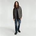 Bristum 2.0 Slim Shirt l\s dk moss arthur check