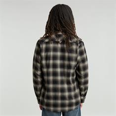 Bristum 2.0 Slim Shirt l\s dk moss arthur check