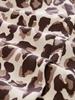 brown beige leo print
