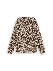 brown beige leo print