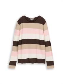 brown beige pink stripe