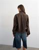 brown denim