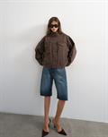 brown denim