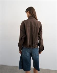 brown denim