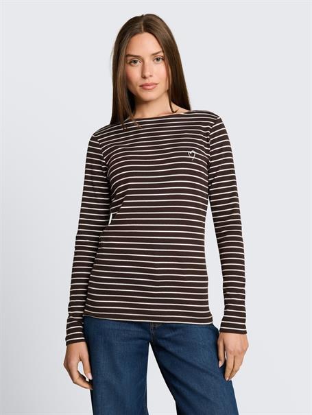 brown white stripe