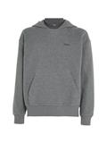 BRUSHED FLEECE COMFORT HOODIE dark grey heather