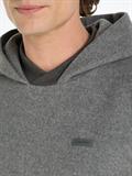 BRUSHED FLEECE COMFORT HOODIE dark grey heather