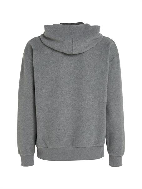 BRUSHED FLEECE COMFORT HOODIE dark grey heather