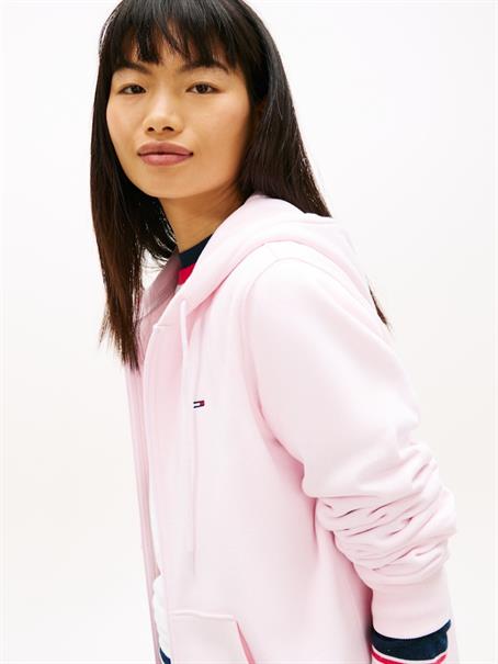 Brushed Fleece Zip-Thru Hoody pearly pink