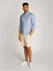 BRUSHED LINEN SOLID SF SHIRT shirt blue