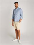 BRUSHED LINEN SOLID SF SHIRT shirt blue