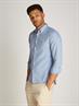 BRUSHED LINEN SOLID SF SHIRT shirt blue