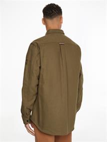 BRUSHED OVERSHIRT army green