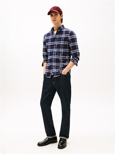 BRUSHED OXFORD CHECK RF SHIRT desert sky - check