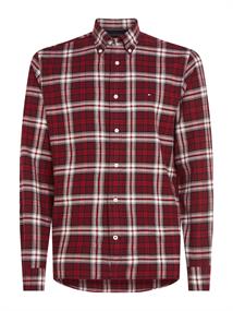 BRUSHED TOMMY TARTAN SMALL SHIRT rouge