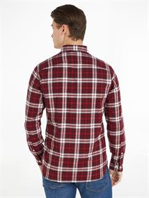 BRUSHED TOMMY TARTAN SMALL SHIRT rouge
