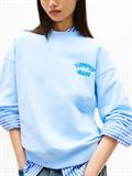 Bubble Logo Boxy Crew Neck Jumper light powdery blue