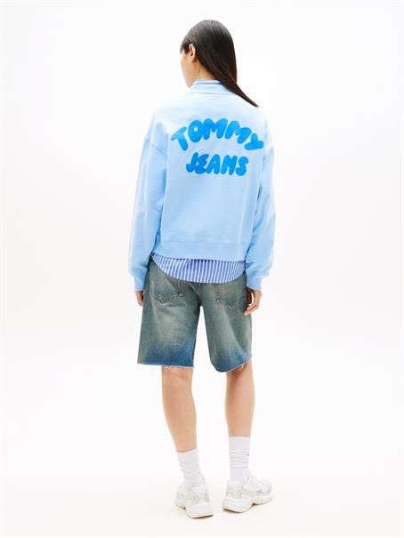 Bubble Logo Boxy Crew Neck Jumper light powdery blue