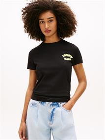 Bubble Logo Crew Neck T-Shirt black