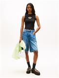 Bubble Logo Slim Tank Top black