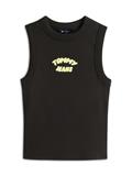 Bubble Logo Slim Tank Top black