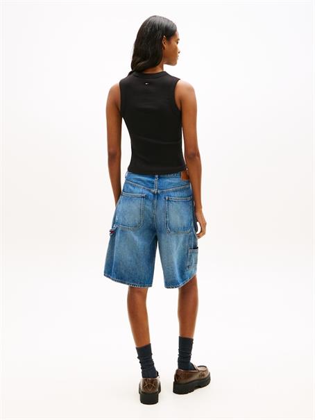 Bubble Logo Slim Tank Top black