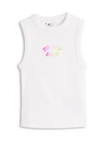 Bubble Logo Slim Tank Top ecru