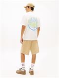 Bubble Logo Textured Jersey Relaxed T-Shirt ancient white