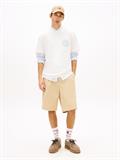 Bubble Logo Textured Jersey Relaxed T-Shirt ancient white