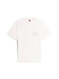 Bubble Logo Textured Jersey Relaxed T-Shirt ancient white