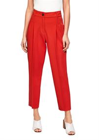 Bundfaltenhose rot