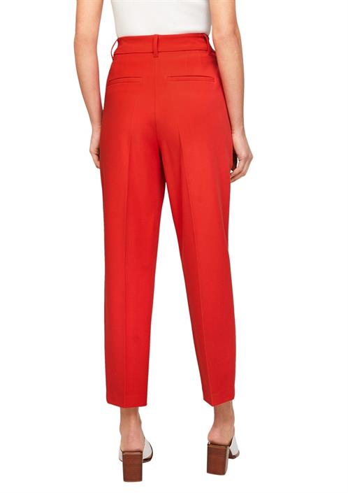bundfaltenhose-rot