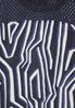 Burn-Out Print T-Shirt universal blue