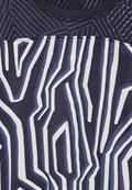 Burn-Out Print T-Shirt universal blue