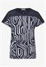 Burn-Out Print T-Shirt universal blue