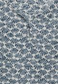 Burn-Out Print Top dark petrol blue