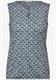Burn-Out Print Top dark petrol blue