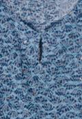 Burn-Out Print Top easy blue