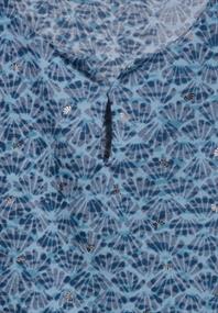 Burn-Out Print Top easy blue