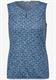 Burn-Out Print Top easy blue