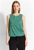 Burn-Out Print Top fresh apple green