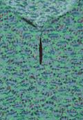 Burn-Out Print Top fresh apple green