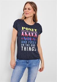 Burn Out T-Shirt burn out deep blue