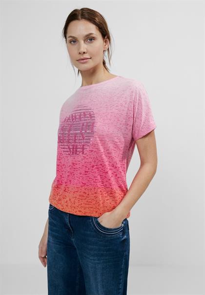 Burn Out T-Shirt pink sorbet