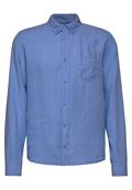 Button Down Leinenhemd sky blue