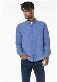 Button Down Leinenhemd sky blue