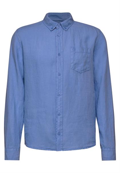 Button Down Leinenhemd sky blue
