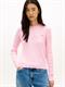 Cable Knit Crew Neck Jumper classic pink